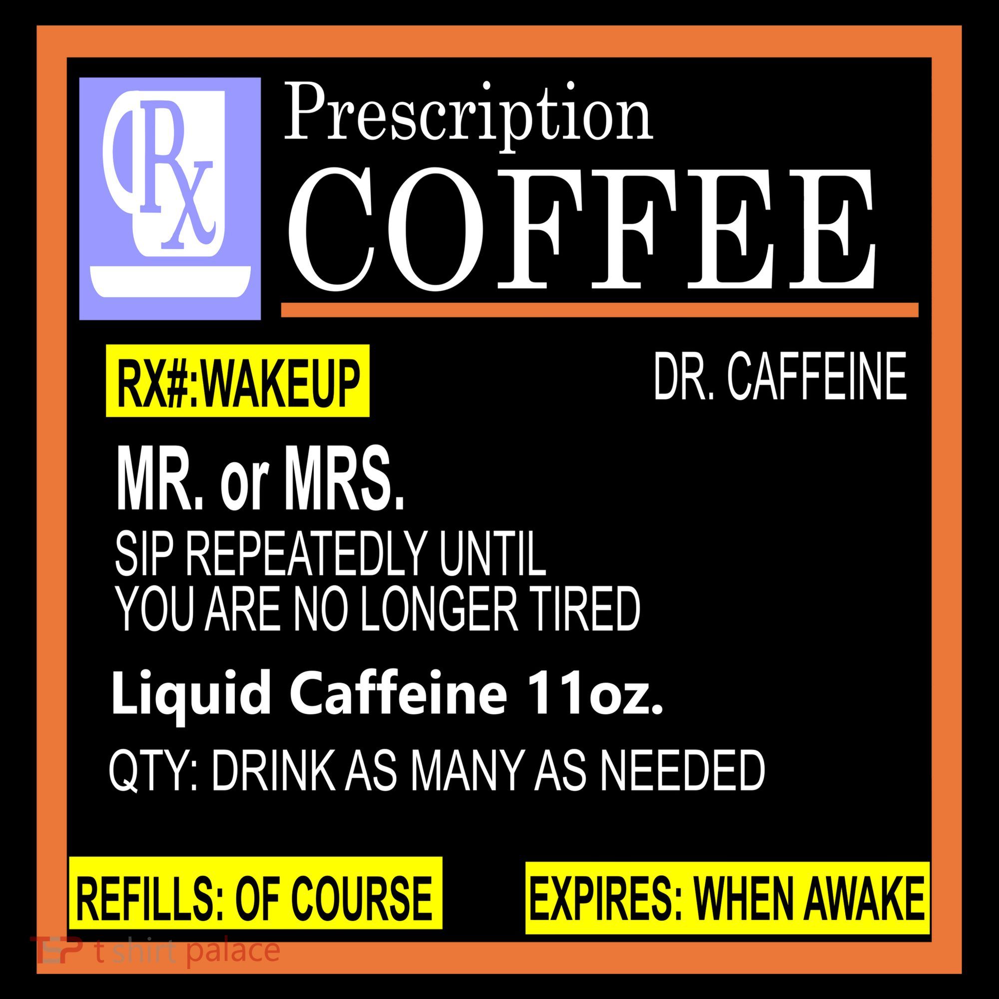 Rx Prescription Coffee Dr Caffeine Funny Tote Bag