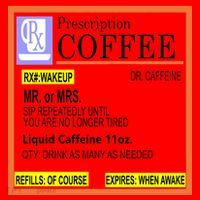 Rx Prescription Coffee Dr Caffeine Funny Santa Hat thumb 1