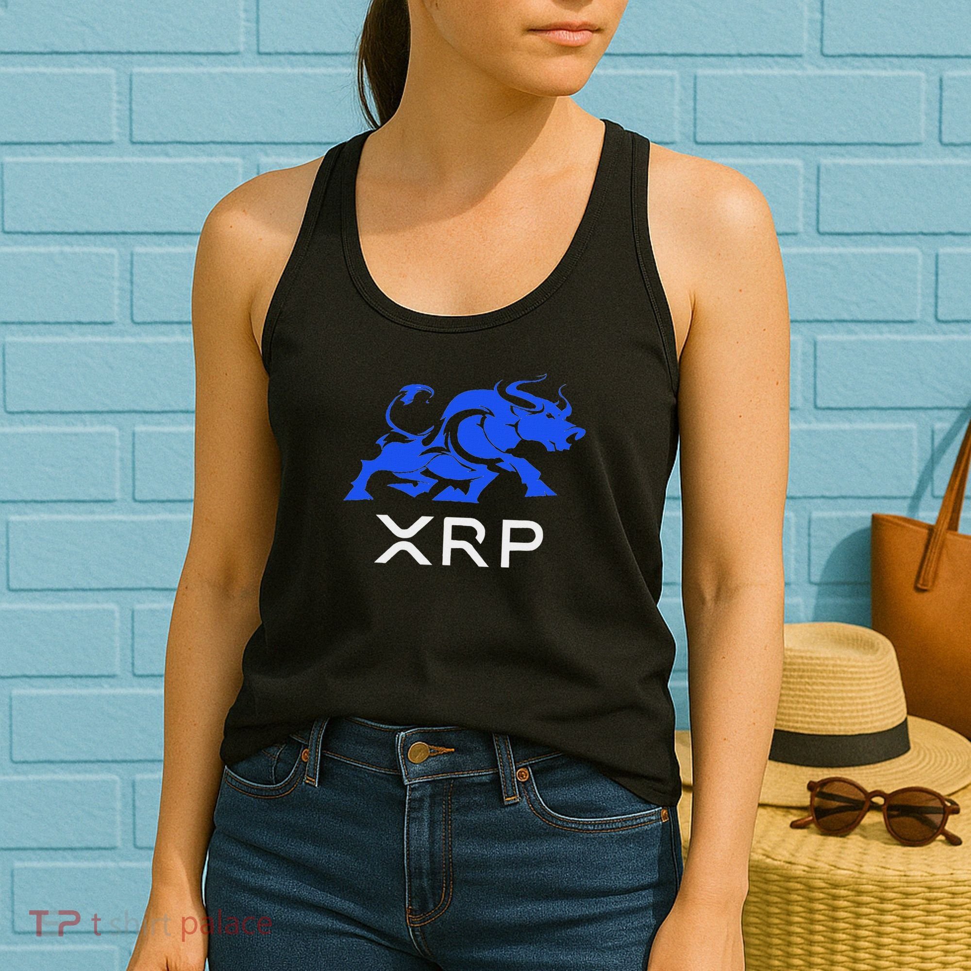 Ripple Xrp Bullrun To The Moon Cryptocurrency Coin Token Women's Tank Top