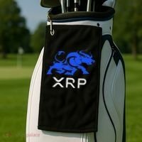 Ripple Xrp Bullrun To The Moon Cryptocurrency Coin Token Golf Towel thumb 2