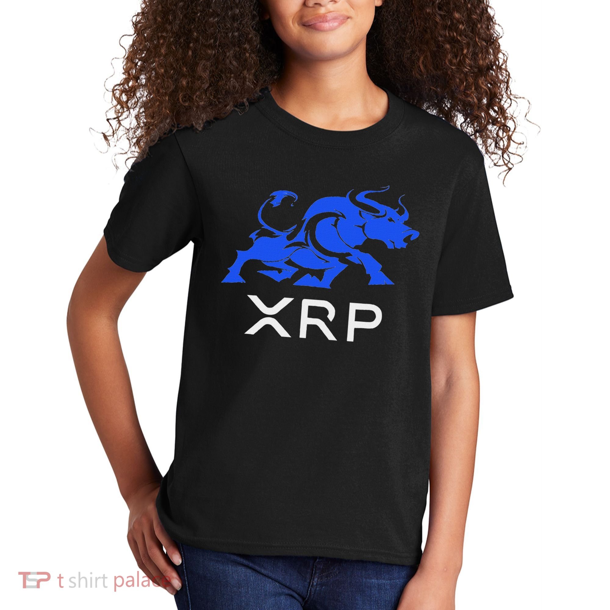 Ripple Xrp Bullrun To The Moon Cryptocurrency Coin Token Kids T-Shirt