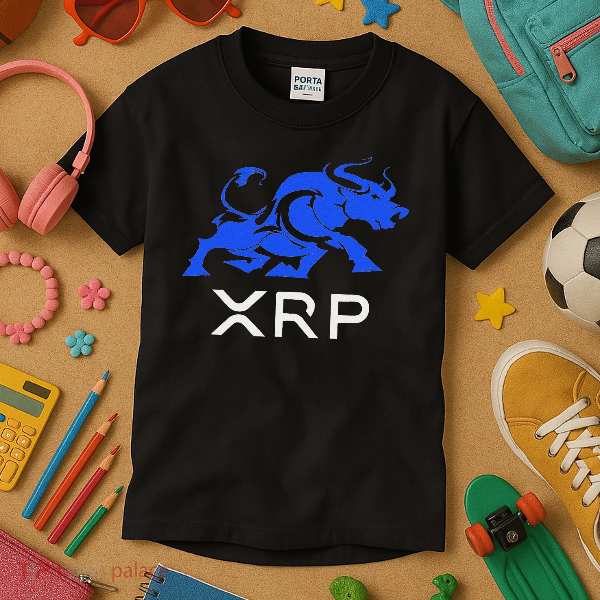 Ripple Xrp Bullrun To The Moon Cryptocurrency Coin Token Kids T-Shirt