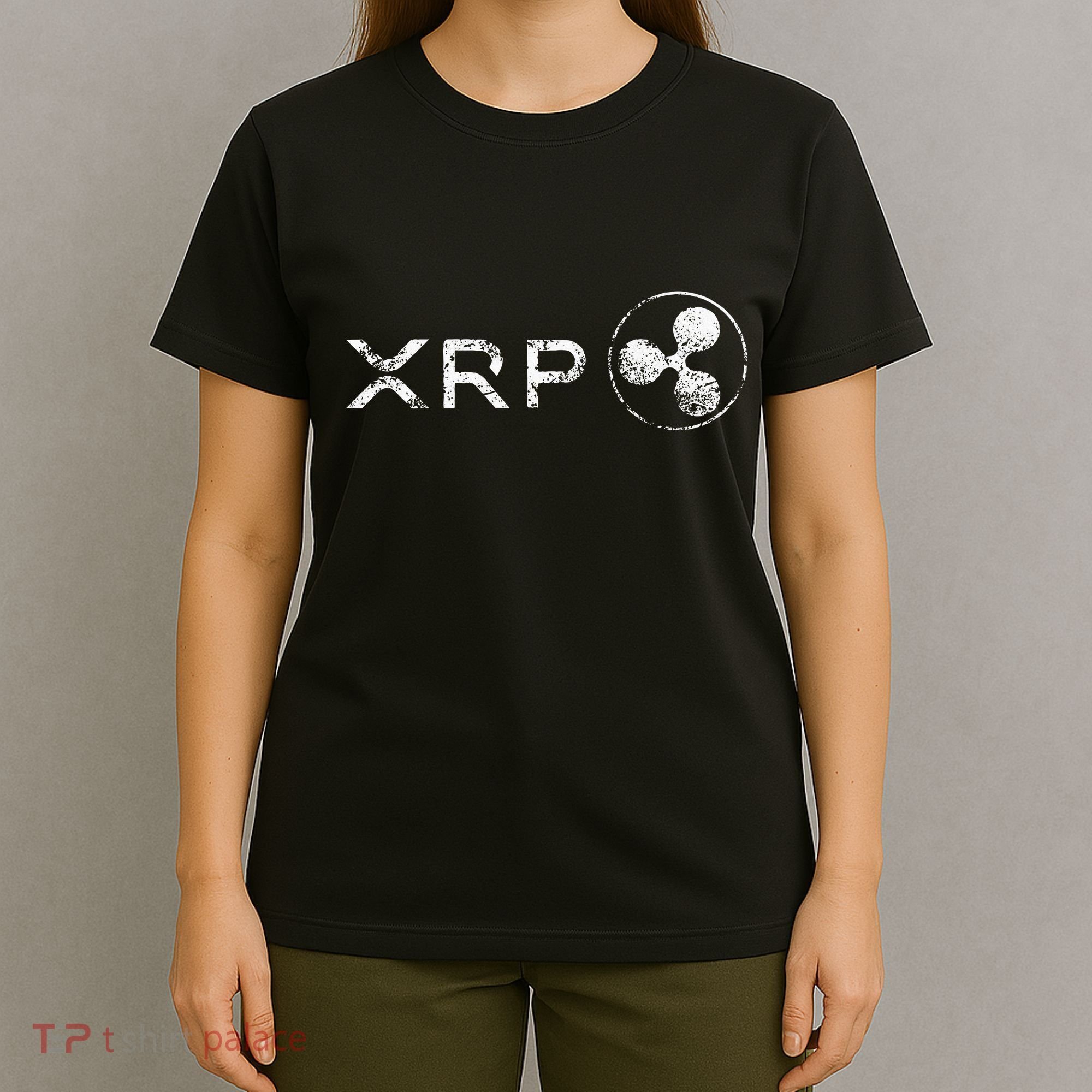 Ripple Xrp Crypto Token Blockchain Technology White Vintage T-Shirt