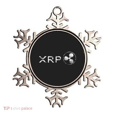 Ripple Xrp Crypto Token Blockchain Technology White Vintage Ornament
