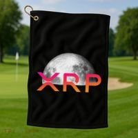Ripple Xrp Coin Moon Xrp Army Crypto Cryptocurrency Golf Towel thumb 1