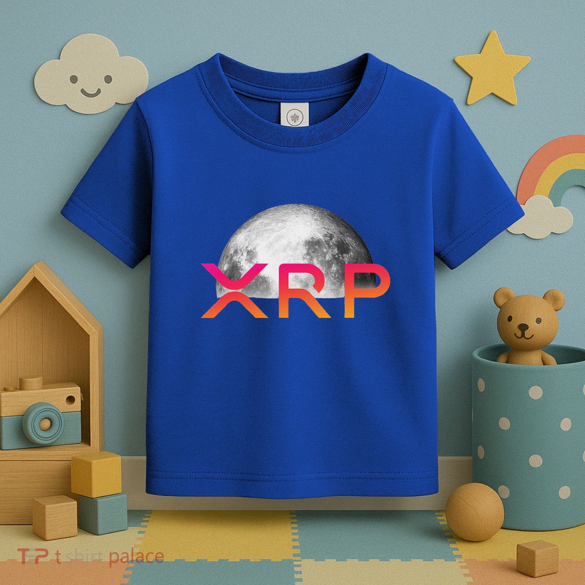 Ripple Xrp Coin Moon Xrp Army Crypto Cryptocurrency Toddler T-Shirt