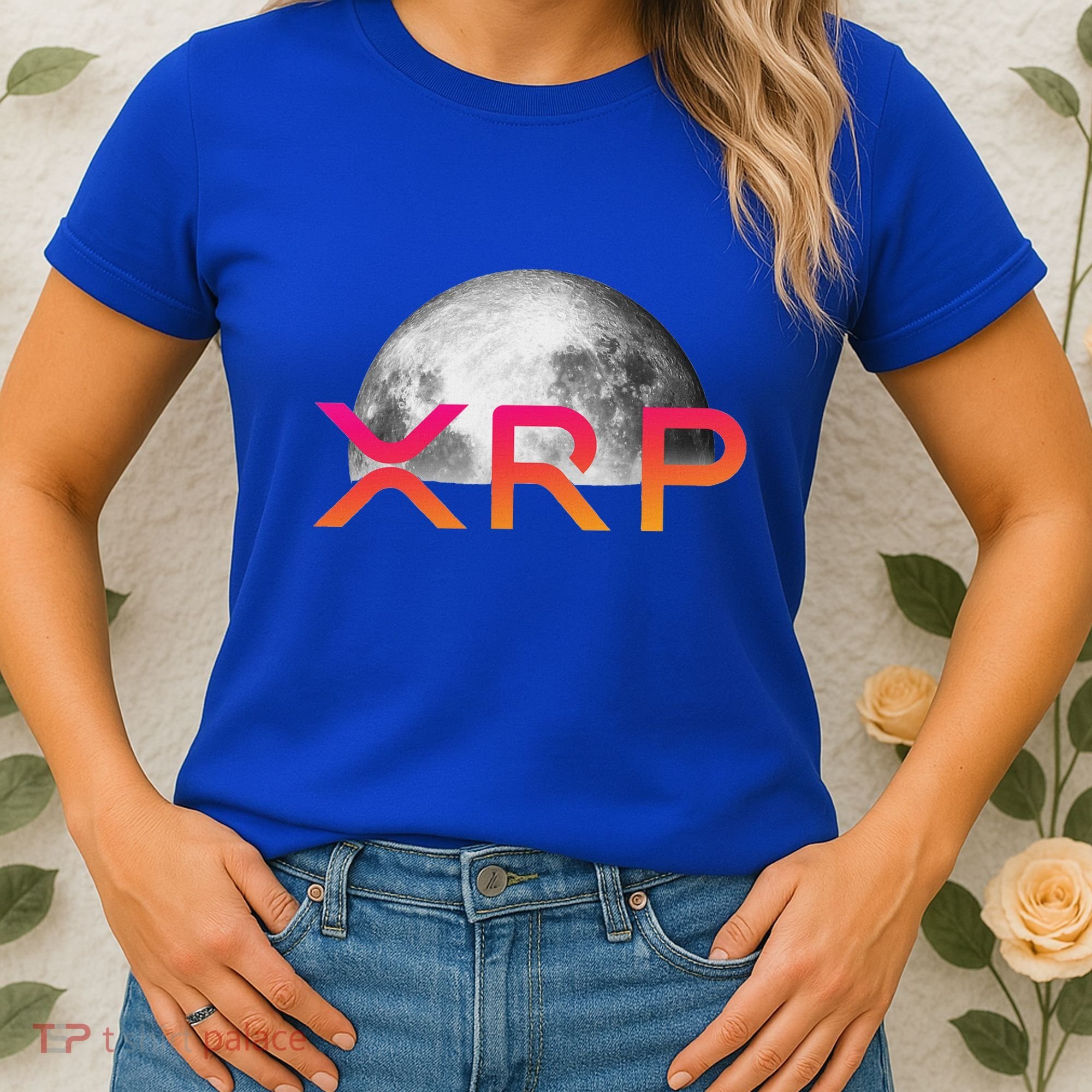 Ripple Xrp Coin Moon Xrp Army Crypto Cryptocurrency Women's T-Shirt