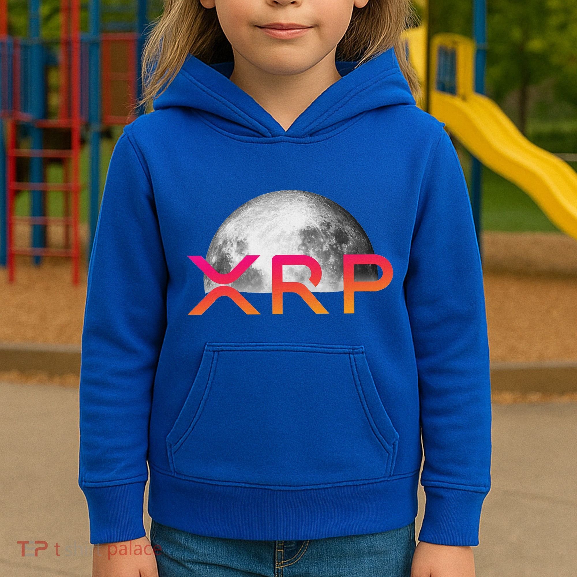 Ripple Xrp Coin Moon Xrp Army Crypto Cryptocurrency Kids Hoodie