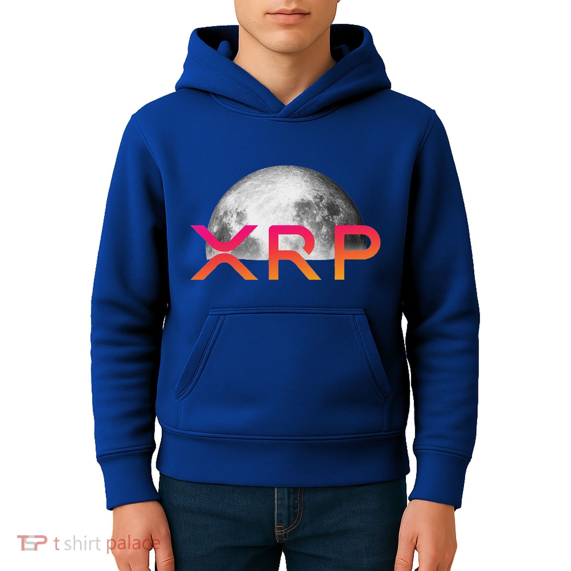 Ripple Xrp Coin Moon Xrp Army Crypto Cryptocurrency Kids Hoodie