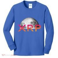 Ripple Xrp Coin Moon Xrp Army Crypto Cryptocurrency Kids Long Sleeve Shirt thumb 0