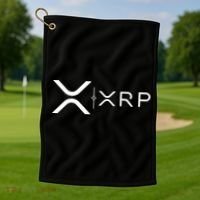 Ripple Xrp Coin Golf Towel thumb 1