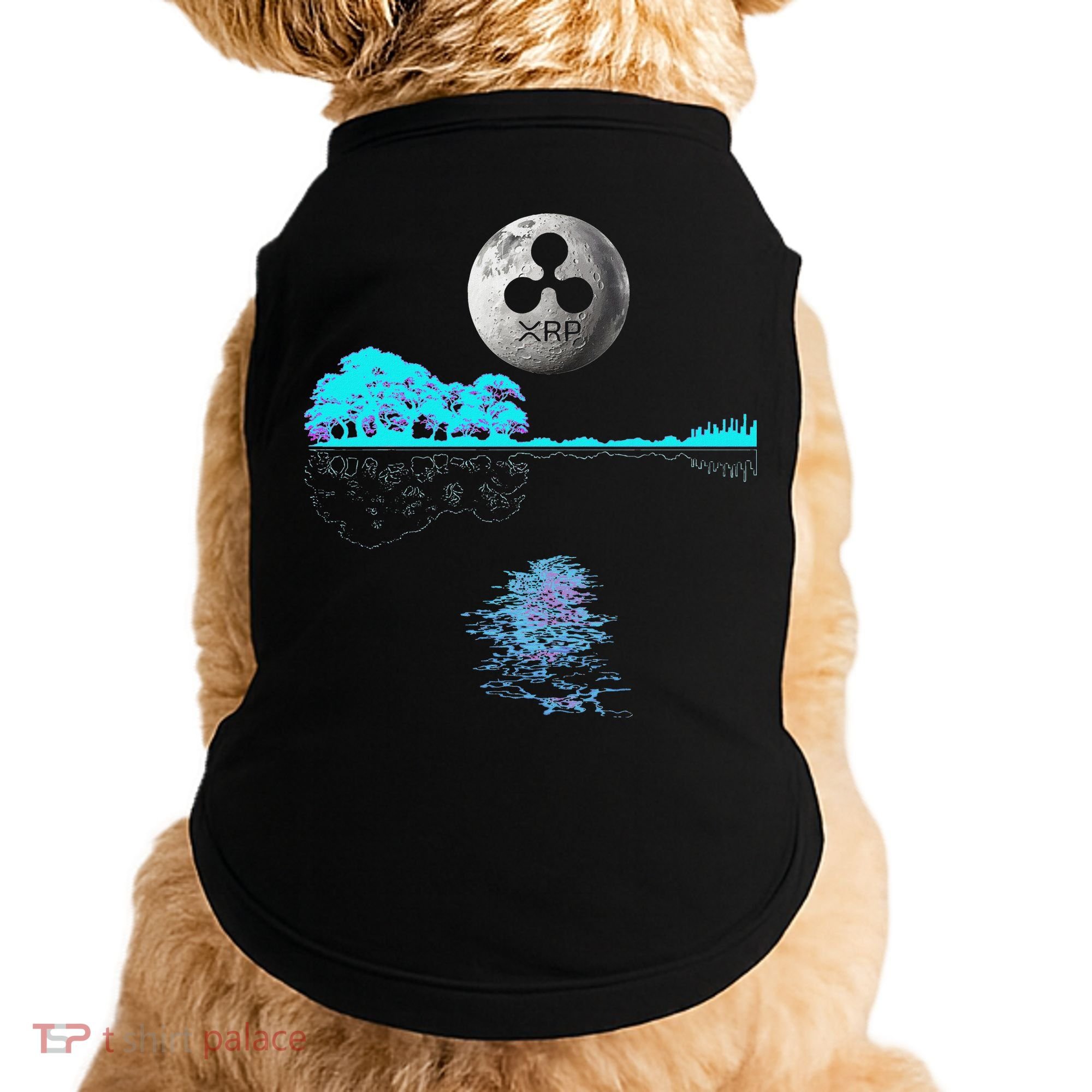 Ripple Xrp Guitar Lake Moon Ripple Hodler Doggie Tank