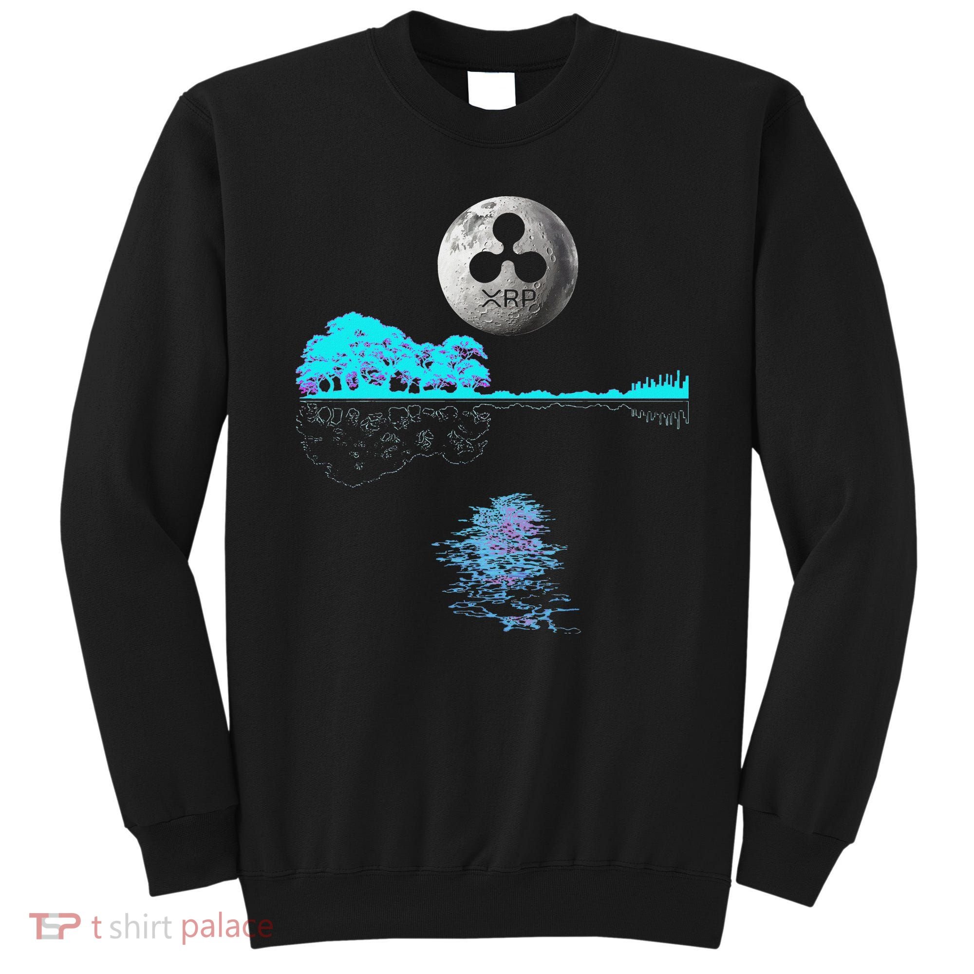 Ripple Xrp Guitar Lake Moon Ripple Hodler Sweatshirt