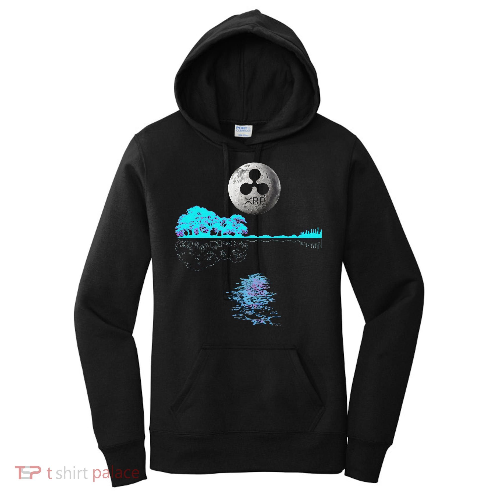 Ripple Xrp Guitar Lake Moon Ripple Hodler Women's Hoodie