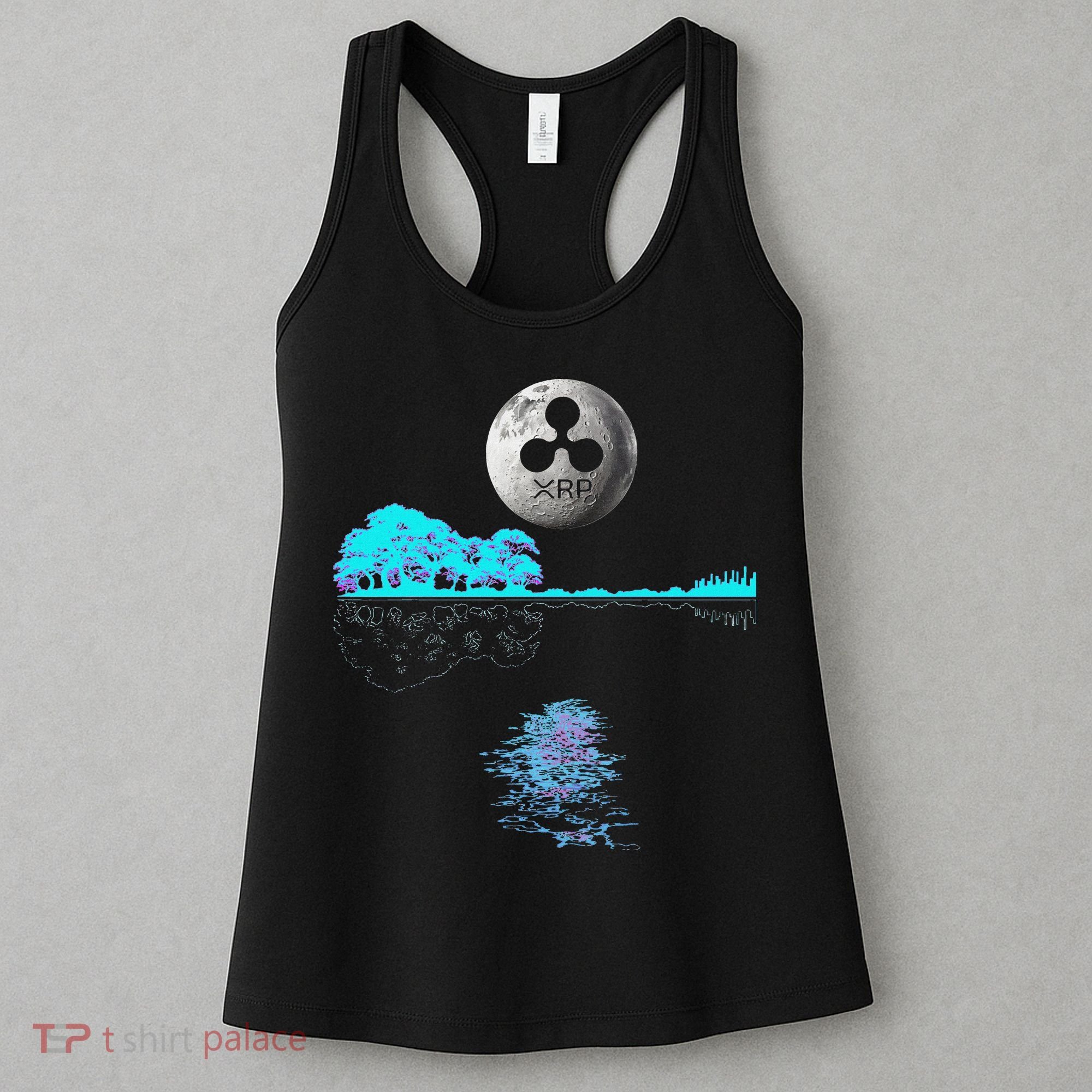 Ripple Xrp Guitar Lake Moon Ripple Hodler Women's Tank Top