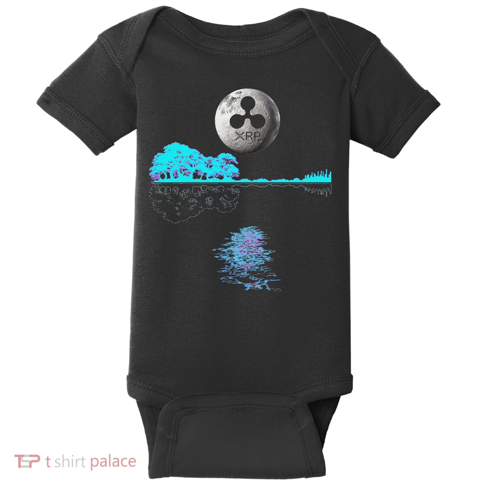 Ripple Xrp Guitar Lake Moon Ripple Hodler Baby Bodysuit