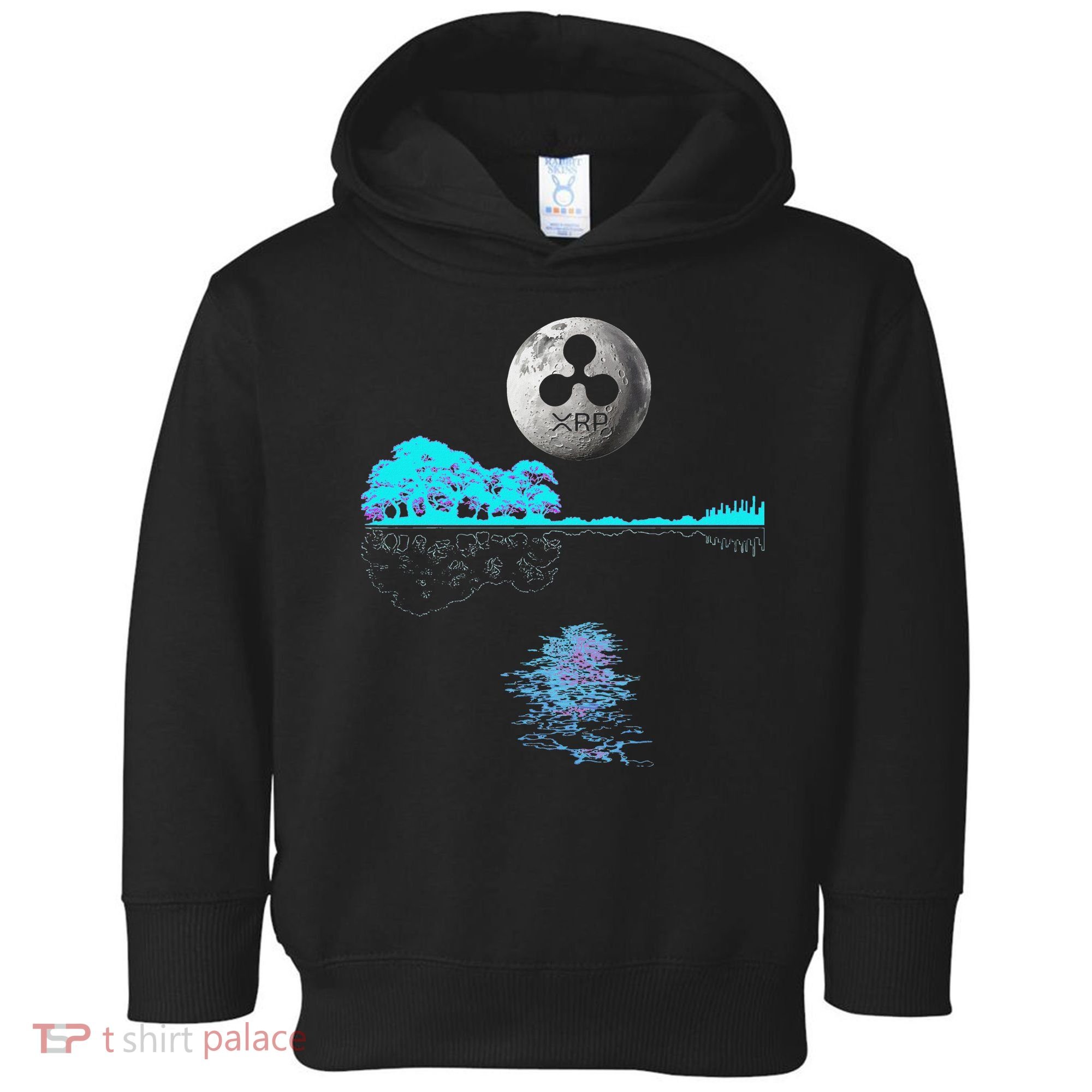 Ripple Xrp Guitar Lake Moon Ripple Hodler Toddler Hoodie