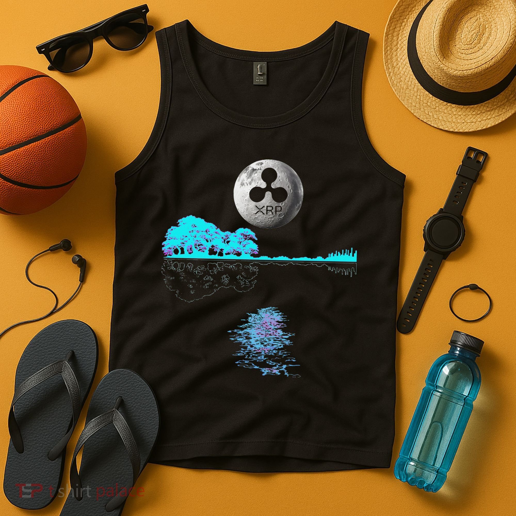 Ripple Xrp Guitar Lake Moon Ripple Hodler Tank Top