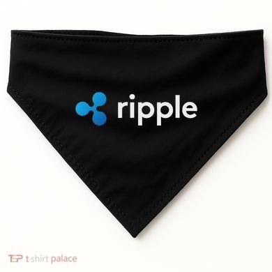 Ripple Xrp Logo Crypto Trading Trader Gift Cryptocurrency USA-Made Doggie Bandana