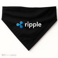 Ripple Xrp Logo Crypto Trading Trader Gift Cryptocurrency USA-Made Doggie Bandana thumb 0
