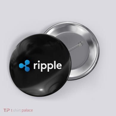 Ripple Xrp Logo Crypto Trading Trader Gift Cryptocurrency Button