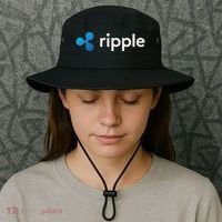 Ripple Xrp Logo Crypto Trading Trader Gift Cryptocurrency Bucket Hat thumb 3