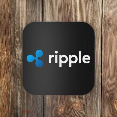 Ripple Xrp Logo Crypto Trading Trader Gift Cryptocurrency Coaster