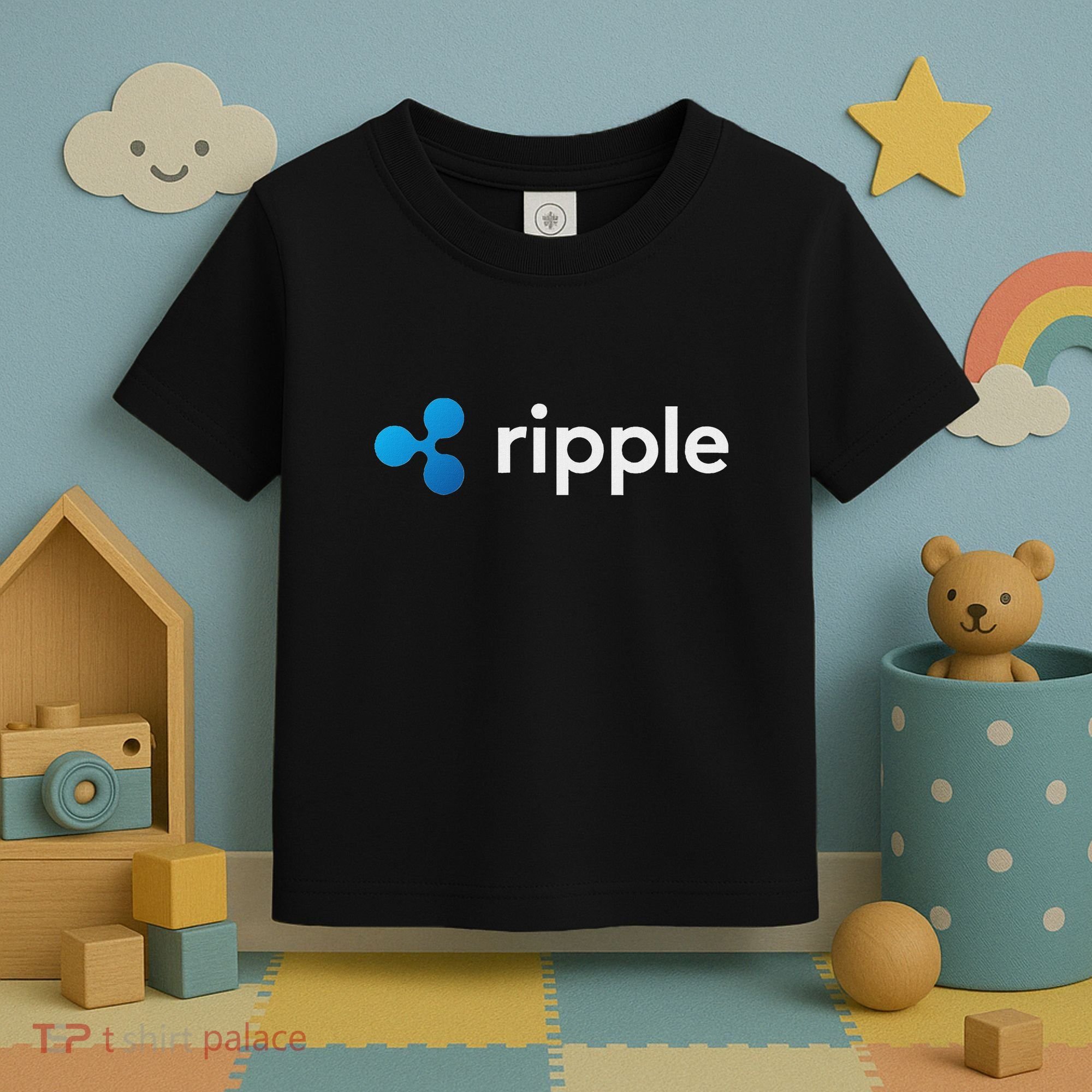 Ripple Xrp Logo Crypto Trading Trader Gift Cryptocurrency Toddler T-Shirt