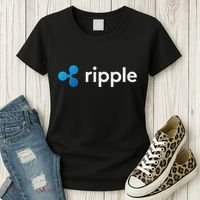 Ripple Xrp Logo Crypto Trading Trader Gift Cryptocurrency Women's T-Shirt thumb 3