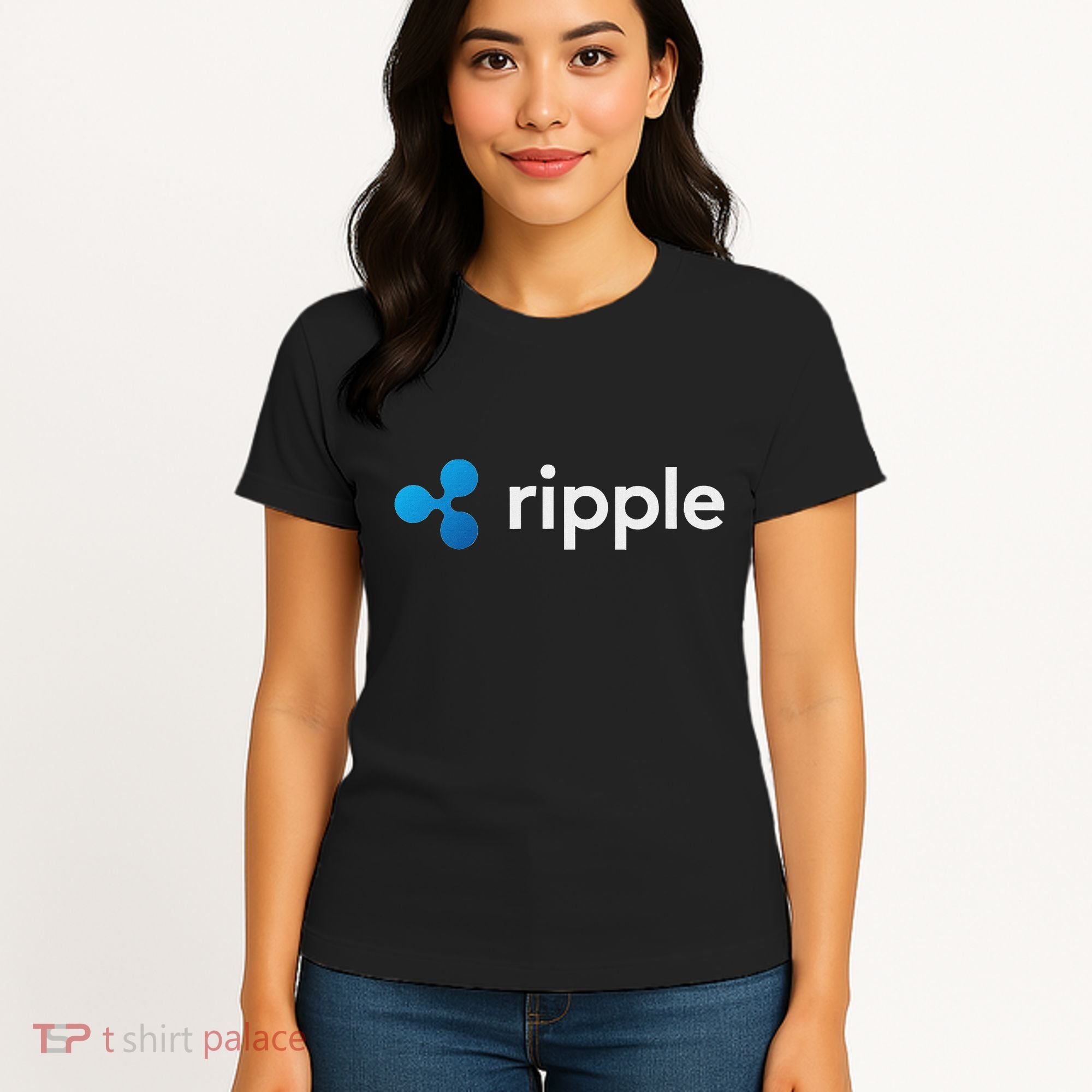 Ripple Xrp Logo Crypto Trading Trader Gift Cryptocurrency Women's T-Shirt