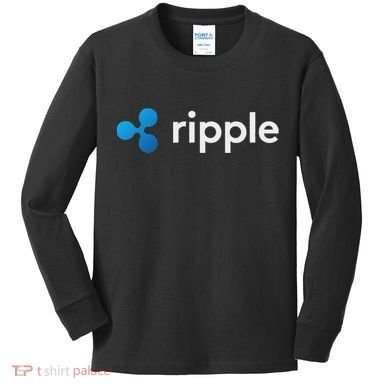 Ripple Xrp Logo Crypto Trading Trader Gift Cryptocurrency Kids Long Sleeve Shirt