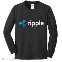 Ripple Xrp Logo Crypto Trading Trader Gift Cryptocurrency Kids Long Sleeve Shirt thumb 0