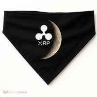 Ripple Xrp Moon Proud Ripple Hodler USA-Made Doggie Bandana thumb 0
