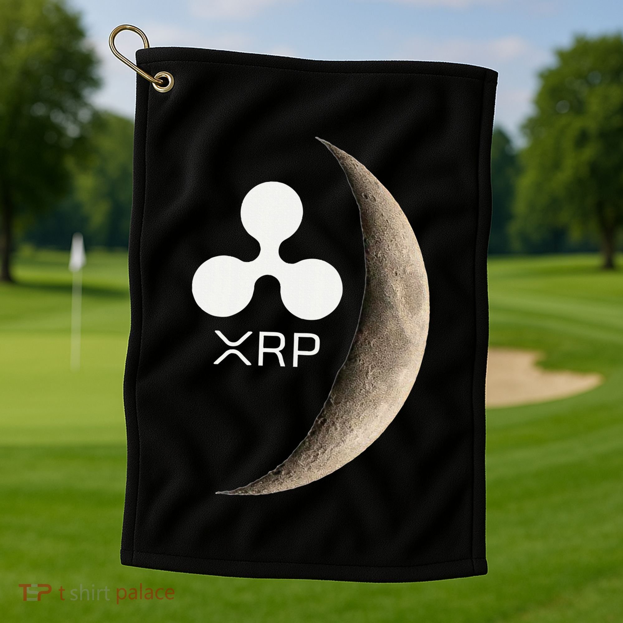 Ripple Xrp Moon Proud Ripple Hodler Golf Towel