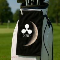 Ripple Xrp Moon Proud Ripple Hodler Golf Towel thumb 2