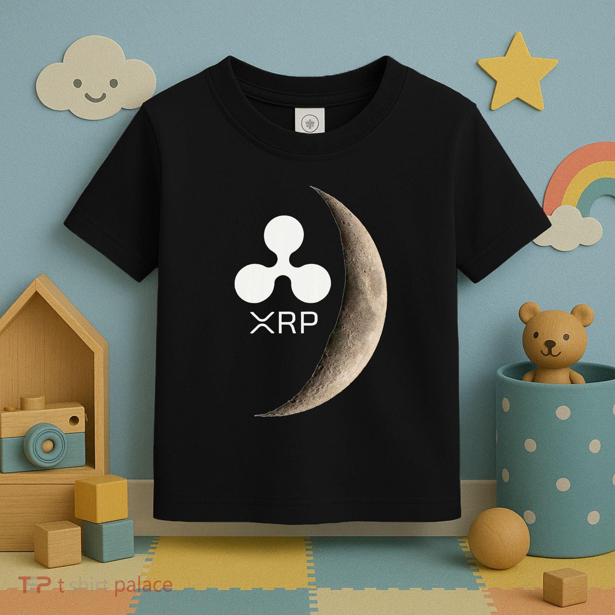 Ripple Xrp Moon Proud Ripple Hodler Toddler T-Shirt