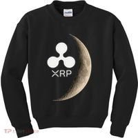 Ripple Xrp Moon Proud Ripple Hodler Kids Sweatshirt thumb 0