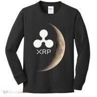 Ripple Xrp Moon Proud Ripple Hodler Kids Long Sleeve Shirt thumb 0