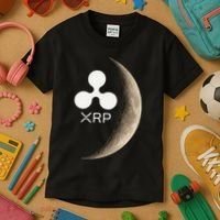 Ripple Xrp Moon Proud Ripple Hodler Kids T-Shirt thumb 3