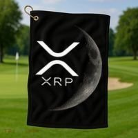 Ripple Xrp Moon Golf Towel thumb 1