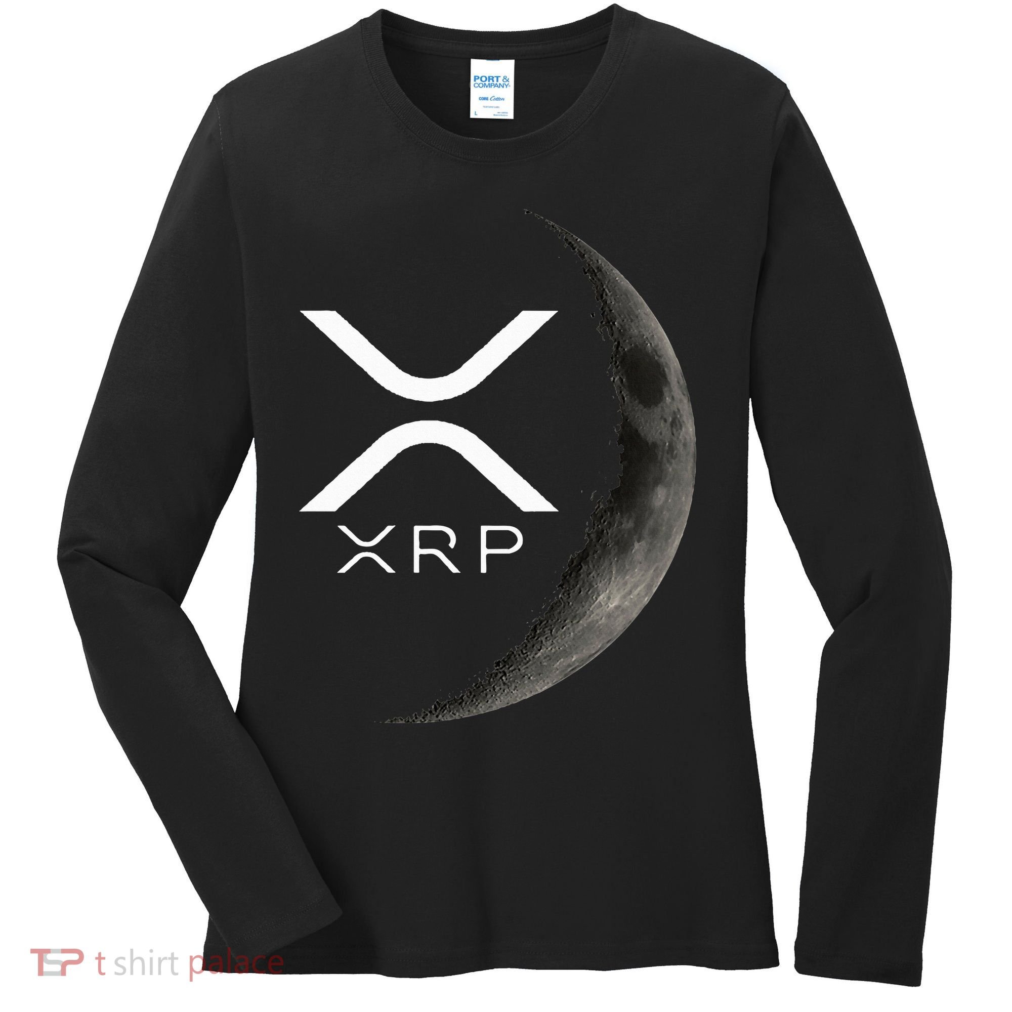 Ripple Xrp Moon Women's Long Sleeve Shirt