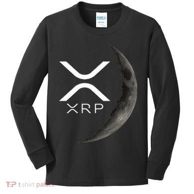 Ripple Xrp Moon Kids Long Sleeve Shirt