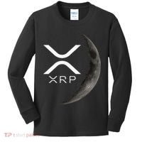 Ripple Xrp Moon Kids Long Sleeve Shirt thumb 0