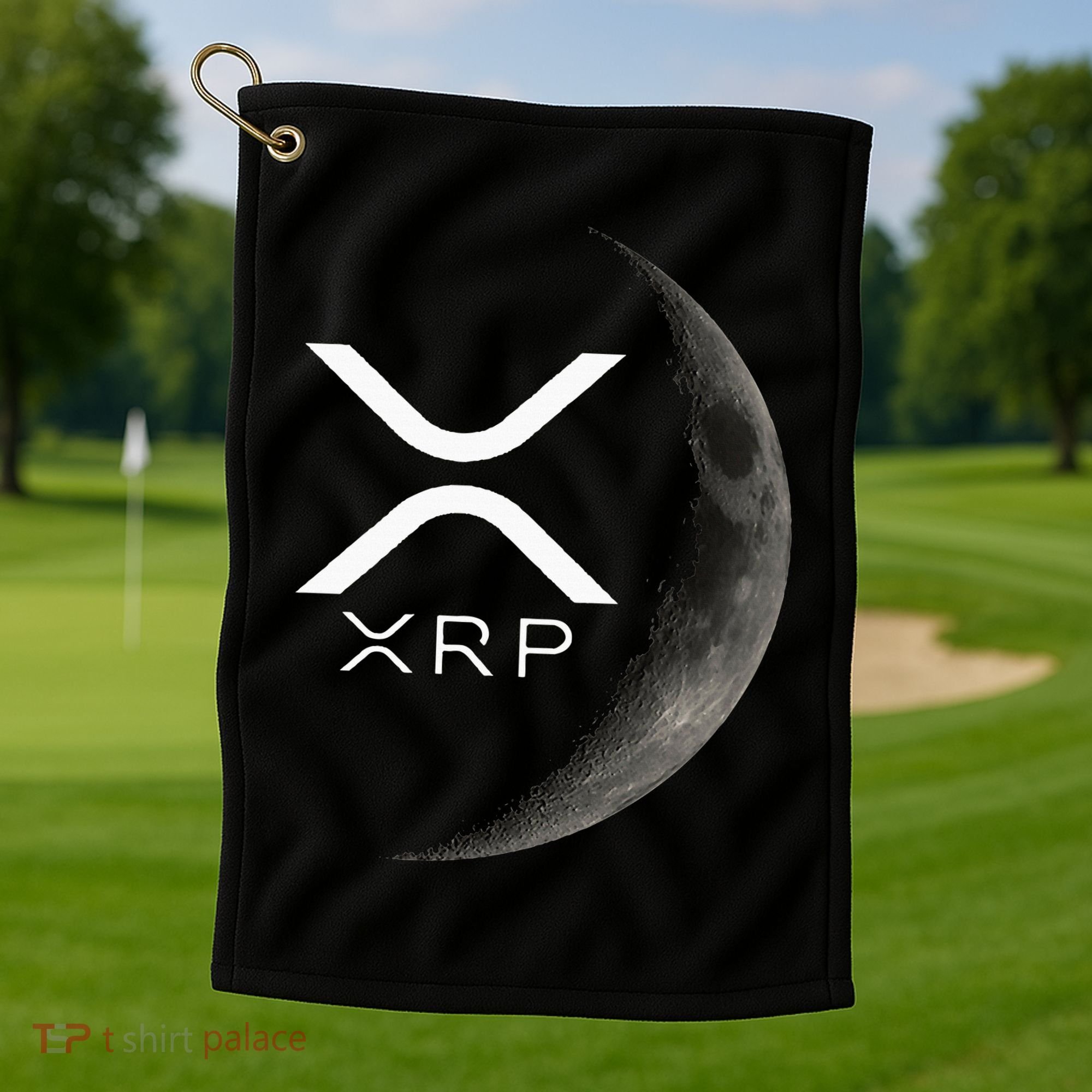 Ripple Xrp Moon Golf Towel