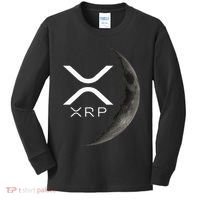 Ripple Xrp Moon Kids Long Sleeve Shirt thumb 0