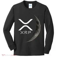Ripple Xrp Moon Kids Long Sleeve Shirt thumb 0