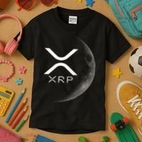 Ripple Xrp Moon Kids T-Shirt thumb 3