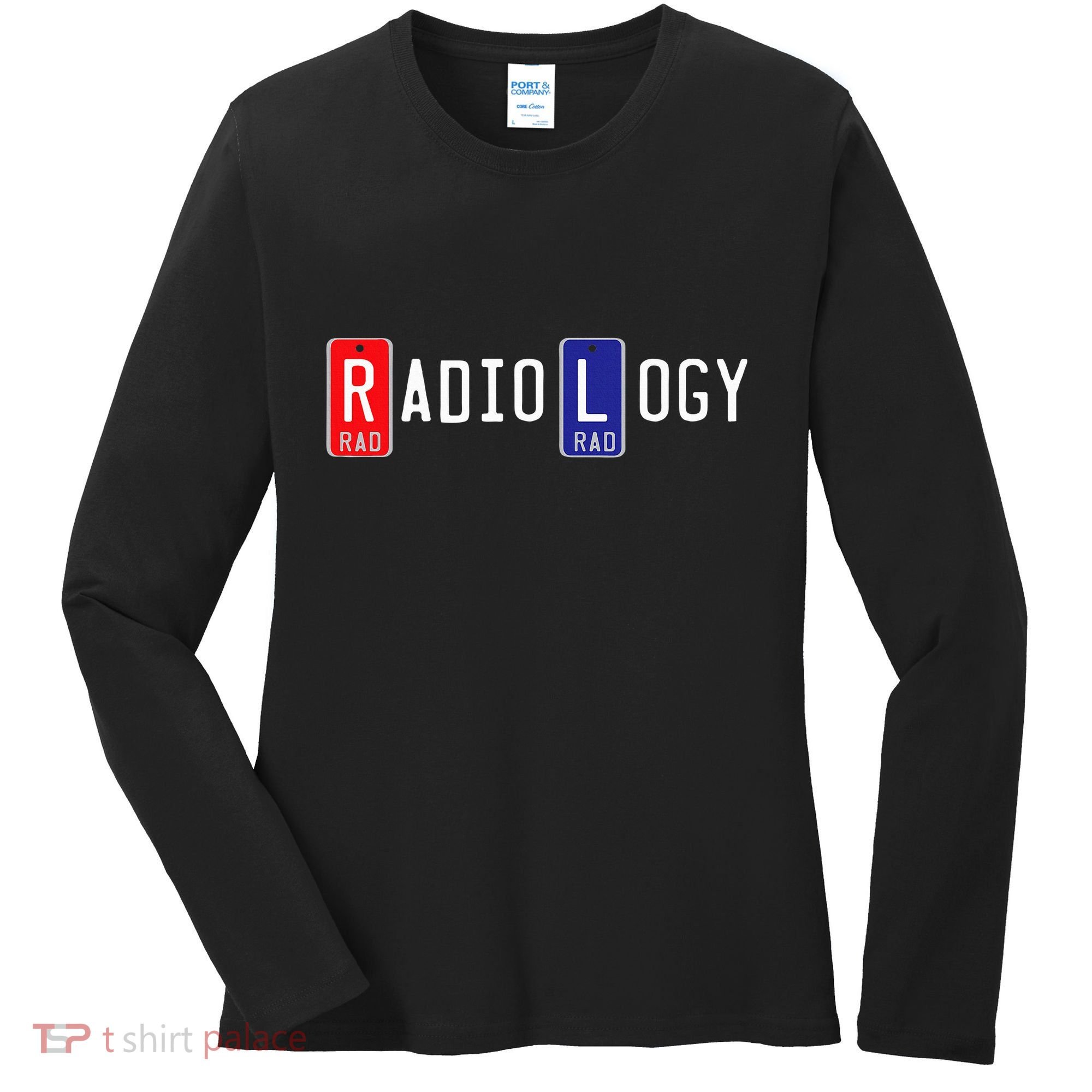 Radiology X Ray Marker  Right Left Lead Marker Women's Long Sleeve Shirt