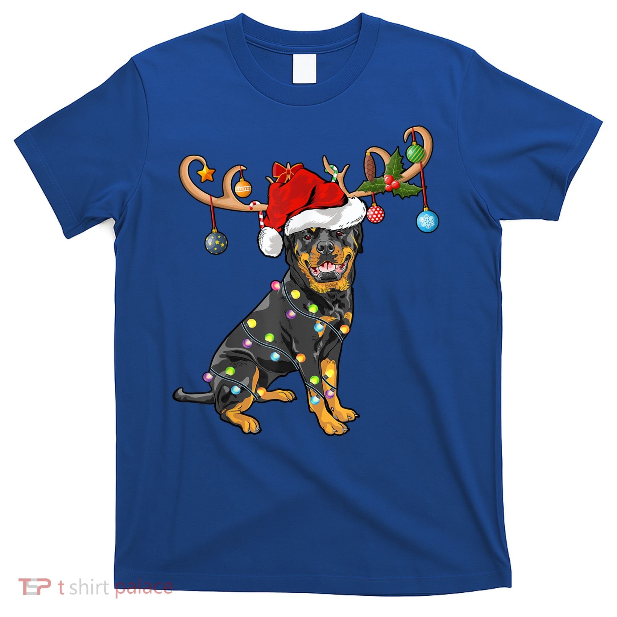 Rottweiler Xmas Santa's Reindeer Rottweiler Christmas Meaningful Gift T-Shirt