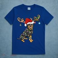 Rottweiler Xmas Santa's Reindeer Rottweiler Christmas Meaningful Gift T-Shirt thumb 5